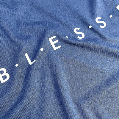 Camiseta Feminina Azul Blessed