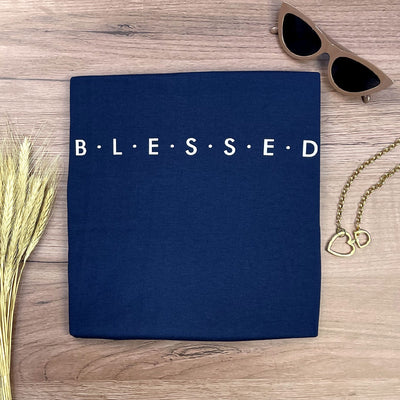 Camiseta Feminina Azul Blessed