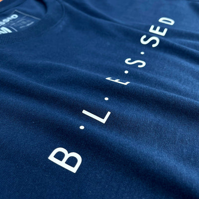 Camiseta Masculina Azul Blessed